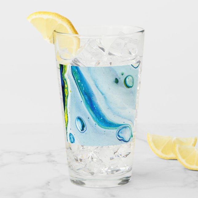 Snygg persika glaskopp (Framsida Ice)