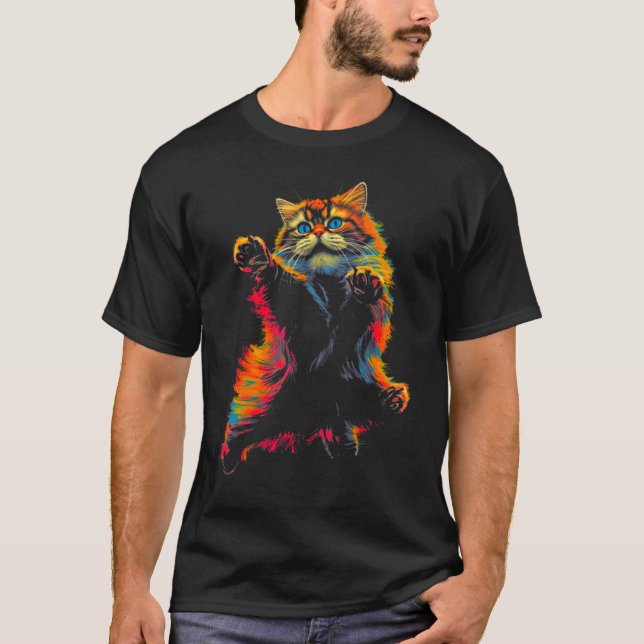 Snygg persisk katt t shirt (Framsida)