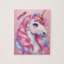 Snygg Personlig Girly Unicorn Pussel