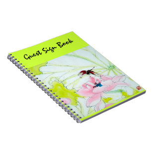 Snygg personlig Guest Sign Bok Anteckningsbok