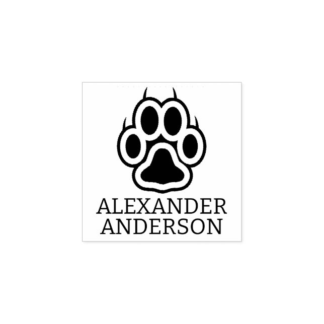 Snygg personlig Paw Stämpel (Tryck)