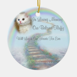 Snygg Personlig Pet Memorial med Prayer Julgransprydnad Keramik