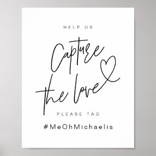 Snygg Photo Booth, Black, Bröllop Ceremony Poster