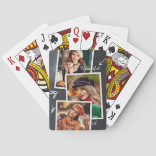 Snygg Photo Girl Casinokort