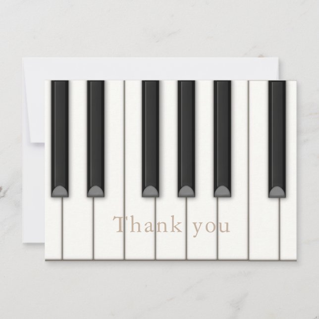 Snygg Piano Nycklar Personlig Large Music Anteckningskort (Framsida)