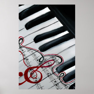 Snygg Piano Poster