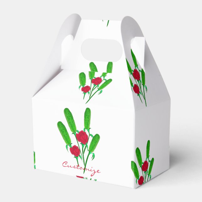 Snygg Pickle Bouquet med RosesThunder_Cove Presentaskar (Framsidan Sidan)