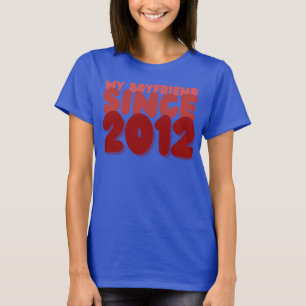 Snygg pojkvän-partner, romantiskt förhållande t shirt