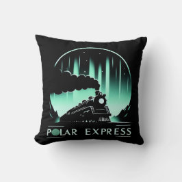 Snygg Polar Express Tågdesign Kudde