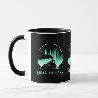 Snygg Polar Express-tågdesign Mugg