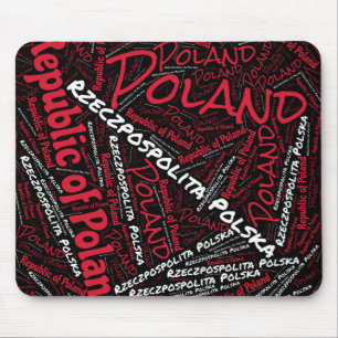 Snygg Polska Flagga Färg Patriotic Musmatta