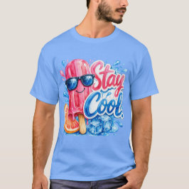 Snygg Popsicle med Solglasögon Unisex T-Shirt