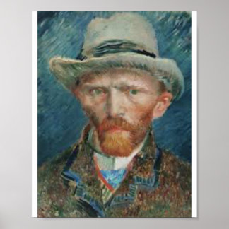 Snygg porträtt av Van Gogh Poster