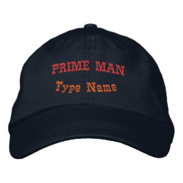 Snygg PRIME MAN Justerbar Marin Mode Elegant Broderad Keps