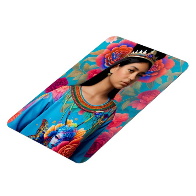 Snygg princess porträtt magnet (Vänstra Sidan)