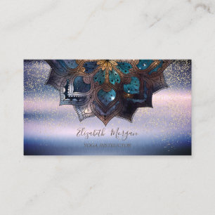 Snygg Professionell Elegant Mandala, Konfetti Yoga Visitkort