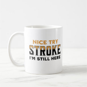 Snygg provlinje Jag är fortfarande här. Kaffemugg