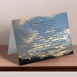 Snygg Psalm 23-skydd Kort