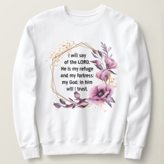 Snygg Psalm 91-Blommigtars svettskjorta T Shirt