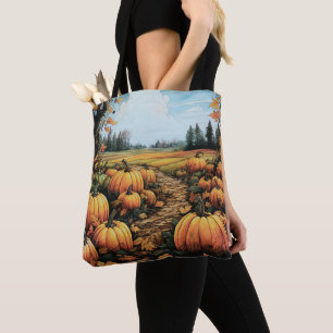 Snygg Pumpkin Patch Halloween Tygkasse
