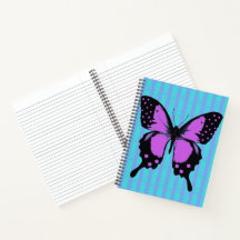 Snygg punk-sköldfluga design anteckningsbok