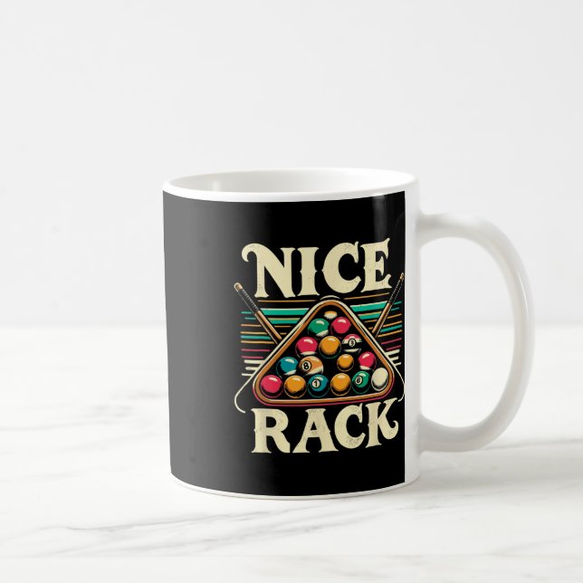 Snygg Rack Bassäng Billiard Player Billiards Cue S Kaffemugg (Höger)