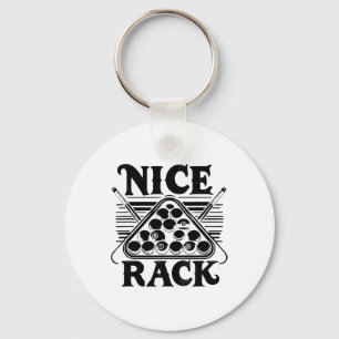 Snygg Rack Bassäng Billiard Player Billiards Cue S Nyckelring