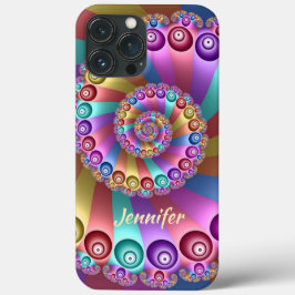 Snygg Rainbow Färg Abstrakt Fractal Art Namn
