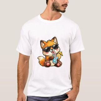 Snygg Räv Dryck T Shirt