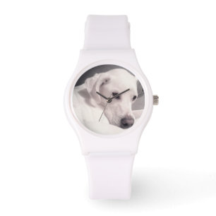 Snygg Regal White Labrador Mix Hund Watch Armbandsur