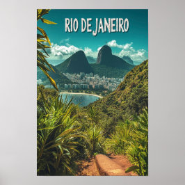 Snygg Rio de janeiro Brasilien Travel Poster