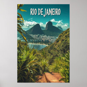 Snygg Rio de janeiro Brasilien Travel Poster