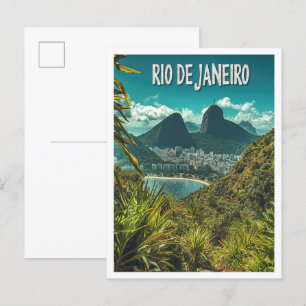 Snygg Rio de janeiro Brasilien Travel Vykort