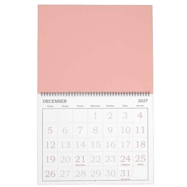 Snygg Ro Kalender (Dec 2027)
