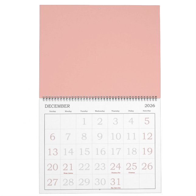 Snygg Ro Kalender (Dec 2026)