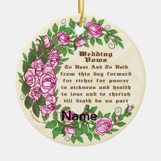 Snygg Ro personligt bröllp ger ornament