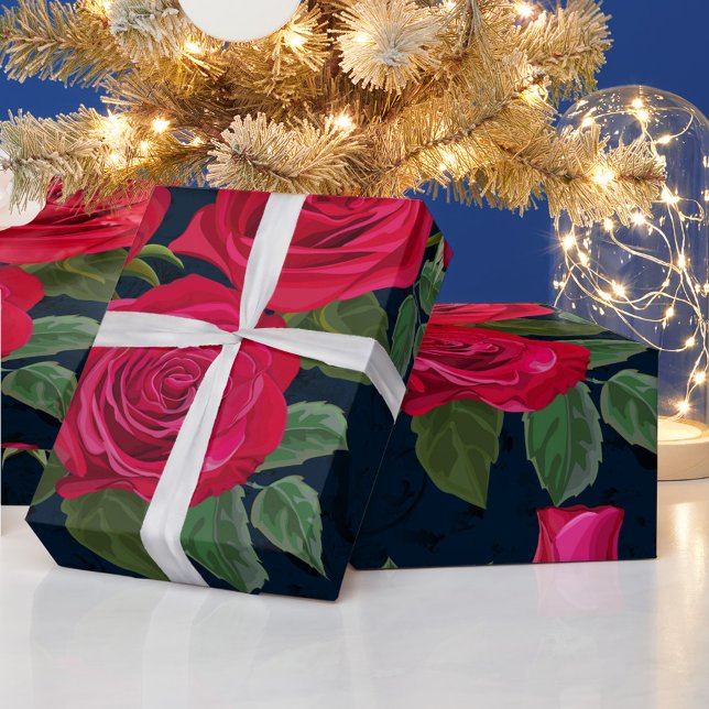 Snygg Ro Presentpapper (Red Rose Wrapping Paper!)