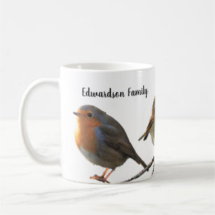 Snygg Robin-fåglars röda bröst namn Kaffemugg