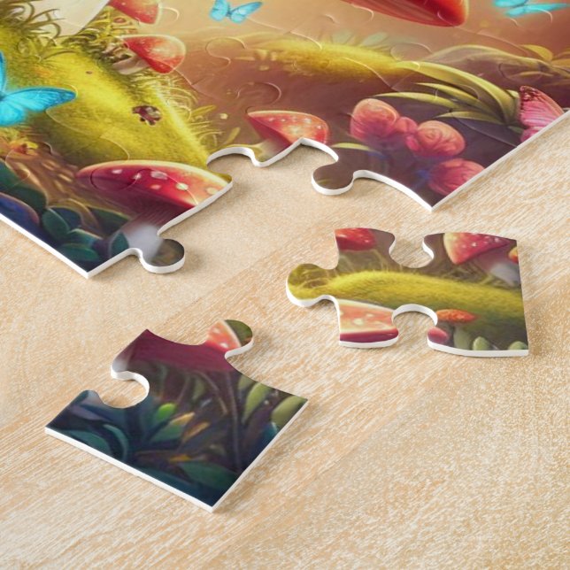 Snygg robot Kids Puzzle med presentbox Pussel (Sidan)