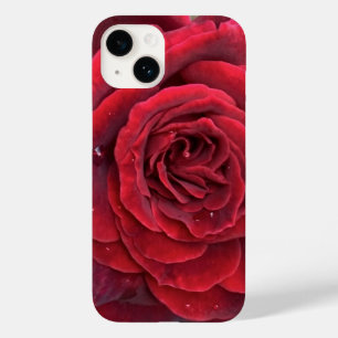 Snygg röd ros iphone 14 fodral