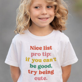 Snygg, rolig, färglös jul t shirt
