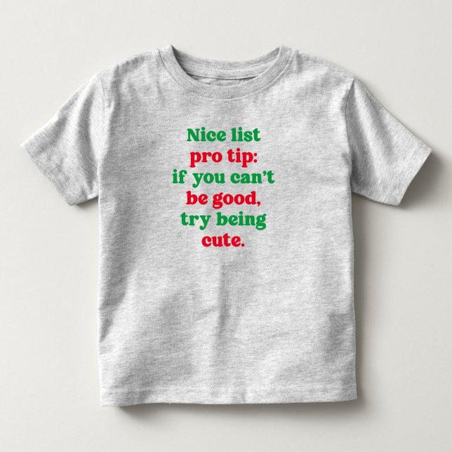 Snygg, rolig och grönt jul t shirt (Framsida)