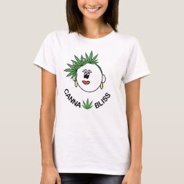 Snygg roligt, bekväma kvinnor Canna-Bliss t-shirt
