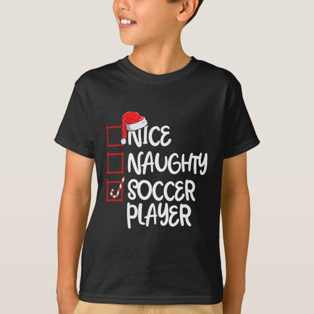 Snygg Roligt på fotbollsspelaren - Jul Li T Shirt (Framsida)