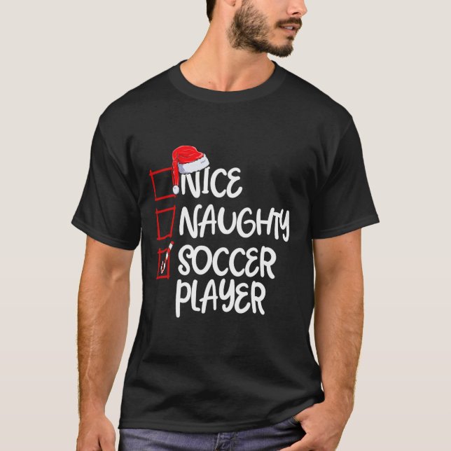 Snygg Roligt på fotbollsspelaren - Jul Li T Shirt (Framsida)