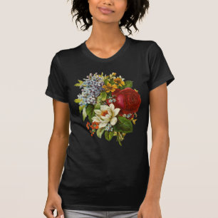 Snygg Romantic Summer Bouquet med Röd ros T Shirt