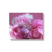 Snygg romantisk söt rosa ros blommigt konst
