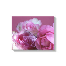 Snygg romantisk söt rosa ros blommigt konst