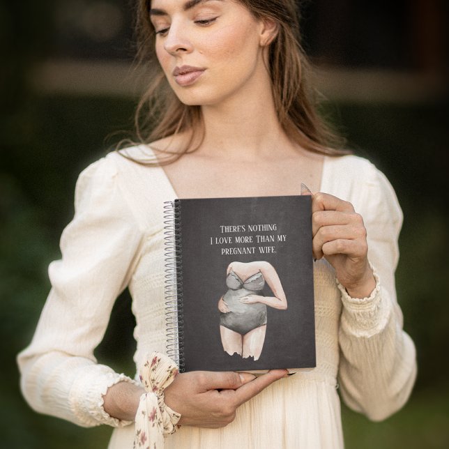 Snygg romsk Gravid maka gift med citat Anteckningsbok (Skapare uppladdad)