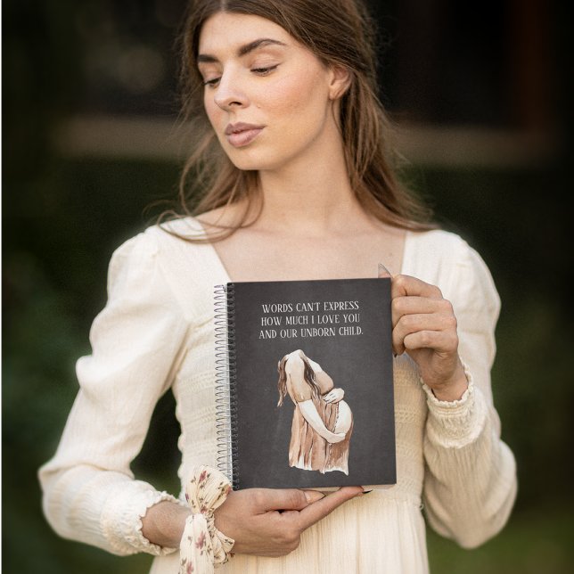 Snygg romsk Gravid maka gift med citat Anteckningsbok (Skapare uppladdad)